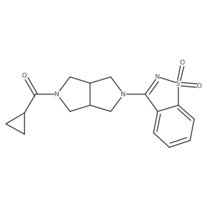Cyclopropyl-[2-(1,1-dioxo-1,2-benzothiazol-3-yl)-1,3,3a,4,6,6a-hexahydropyrrolo[3,4-c]pyrrol-5-yl]methanone Structure