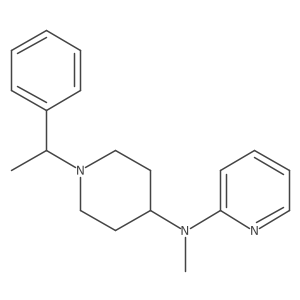 N-methyl-N-[1-(1-phenylethyl)piperidin-4-yl]pyridin-2-amine结构式