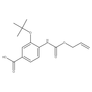 3-(Tert-butoxy)-4-{[(prop-2-en-1-yloxy)carbonyl]amino}benzoic acid结构式