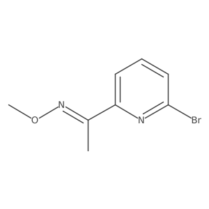 (E)-1-(6-Bromopyridin-2-YL)ethan-1-one O-methyl oxime结构式