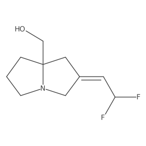 (2-(2,2-Difluoroethylidene)tetrahydro-1H-pyrrolizin-7a(5H)-yl)methanol结构式