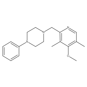 1-[(4-Methoxy-3,5-dimethylpyridin-2-yl)methyl]-4-phenylpiperazine Structure