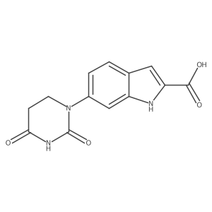 6-(2,4-dioxo-1,3-diazinan-1-yl)-1H-indole-2-carboxylic acid Structure