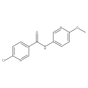 6-Chloro-N-(6-methoxypyridin-3-YL)pyridine-3-carboxamide结构式