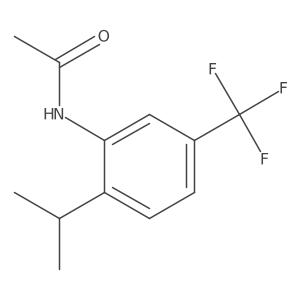 N-[2-(1-Methylethyl)-5-(trifluoromethyl)phenyl]acetamide结构式