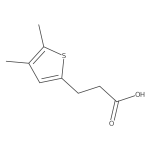 3-(4,5-Dimethylthiophen-2-yl)propanoic acid Structure