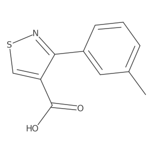 3-(m-Tolyl)-4-Isothiazolecarboxylic Acid结构式