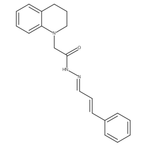 2-(3,4-dihydro-2H-quinolin-1-yl)-N-[(E)-[(Z)-3-phenylprop-2-enylidene]amino]acetamide Structure