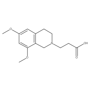 3,4-Dihydro-6,8-dimethoxy-2(1H)-isoquinolinepropanoic acid Structure