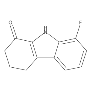 8-fluoro-2,3,4,9-tetrahydro-1H-carbazol-1-one结构式