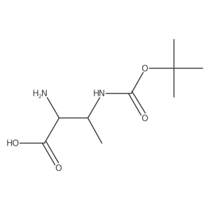 2-Amino-3-[[(1,1-dimethylethoxy)carbonyl]amino]butanoic acid结构式