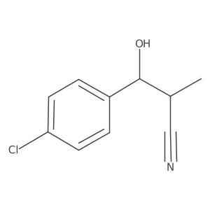 3-(4-Chlorophenyl)-3-hydroxy-2-methylpropanenitrile Structure