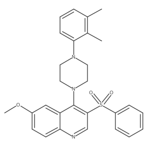 3-(Benzenesulfonyl)-4-[4-(2,3-dimethylphenyl)piperazin-1-yl]-6-methoxyquinoline Structure