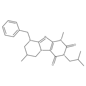 9-benzyl-3-isobutyl-1,7-dimethyl-6,7,8,9-tetrahydropyrimido[2,1-f]purine-2,4(1H,3H)-dione Structure