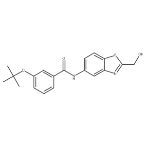3-tert-butoxy-N-[2-(hydroxymethyl)-1,3-benzothiazol-5-yl]benzamide Structure