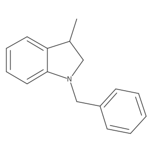 (3S)-2,3-Dihydro-3-methyl-1-(phenylmethyl)-1H-indole结构式