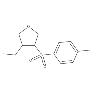 Trans-3-ethyl-4-tosyltetrahydrofuran Structure