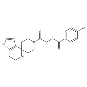 (4-bromophenyl)-N-(2-oxo-2-spiro[4,5,6,7-tetrahydroimidazo[4,5-c]pyridine-4,4'-piperidine]-10-ylethyl)carboxamide结构式