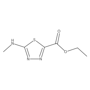 Ethyl 5-(methylamino)-1,3,4-thiadiazole-2-carboxylate Structure