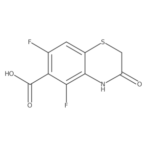 5,7-Difluoro-3-oxo-3,4-dihydro-2H-benzo[1,4]thiazine-6-carboxylic acid结构式