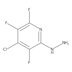 4-Chloro-2,3,5-trifluoro-6-hydrazinopyridine结构式