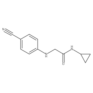 2-((4-Cyanophenyl)amino)-N-cyclopropylacetamide结构式
