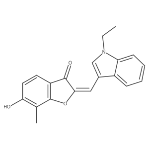 2-[(1-Ethyl-1H-indol-3-yl)methylidene]-6-hydroxy-7-methyl-2,3-dihydro-1-benzofuran-3-one Structure