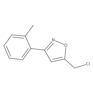 5-(Chloromethyl)-3-(o-tolyl)isoxazole结构式