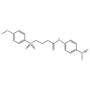4-((4-methoxyphenyl)sulfonyl)-N-(4-nitrophenyl)butanamide Structure