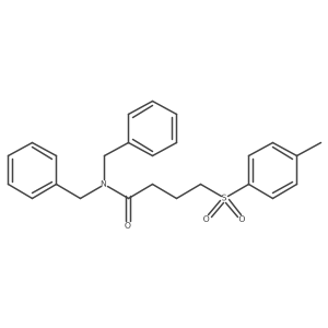 N,N-dibenzyl-4-tosylbutanamide结构式