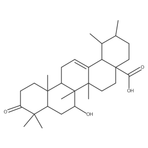 Urs-12-en-28-oic acid, 7-hydroxy-3-oxo-, (7I+/-)- Structure