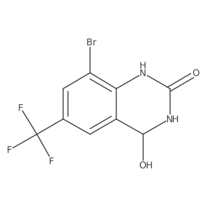 8-Bromo-6-(trifluoromethyl)-1,4-dihydroquinazoline-2,4-diol结构式