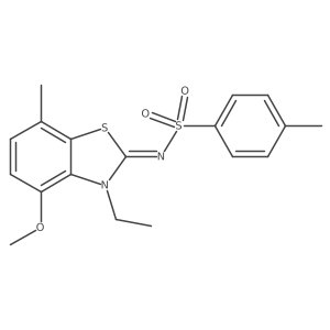 (Z)-N-(3-ethyl-4-methoxy-7-methylbenzo[d]thiazol-2(3H)-ylidene)-4-methylbenzenesulfonamide Structure