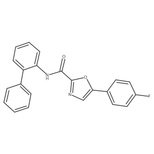 N-([1,1'-biphenyl]-2-yl)-5-(4-fluorophenyl)oxazole-2-carboxamide结构式