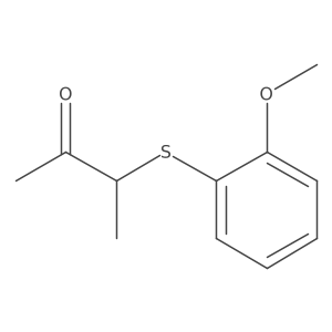 3-[(2-Methoxyphenyl)sulfanyl]butan-2-one结构式