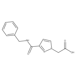 3-[[(Phenylmethyl)amino]carbonyl]-1H-pyrazole-1-acetic acid结构式