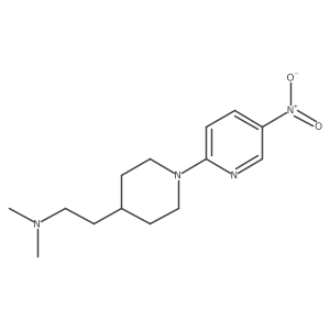 N,N-dimethyl-1-(5-nitro-2-pyridinyl)-4-piperidineethanamine结构式