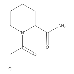 1-(2-Chloroacetyl)piperidine-2-carboxamide结构式