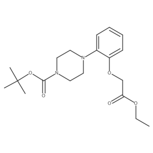 Tert-butyl 4-[2-(2-ethoxy-2-oxoethoxy)phenyl]piperazine-1-carboxylate结构式