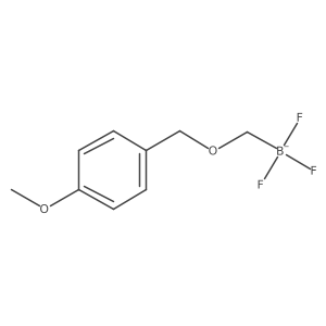 Trifluoro(((4-methoxybenzyl)oxy)methyl)borate Structure