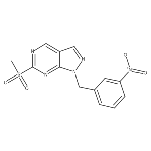 6-(Methylsulfonyl)-1-(3-nitrobenzyl)-1h-pyrazolo[3,4-d]pyrimidine Structure