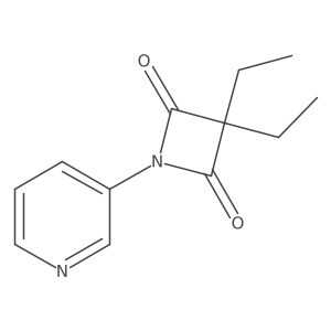 3,3-Diethyl-1-(pyridin-3-yl)azetidine-2,4-dione结构式