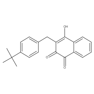 2-[[4-(1,1-Dimethylethyl)phenyl]methyl]-3-hydroxy-1,4-naphthalenedione结构式