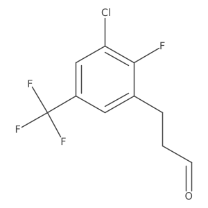 3-[3-Chloro-2-fluoro-5-(trifluoromethyl)phenyl]propanal结构式