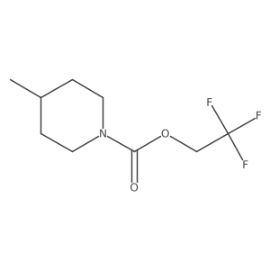 2,2,2-Trifluoroethyl 4-methylpiperidine-1-carboxylate结构式