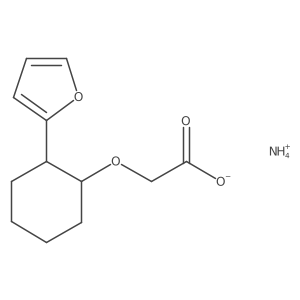 Ammonium {[2-(2-furyl)cyclohexyl]oxy}acetate Structure