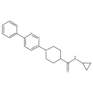 N-cyclopropyl-1-(6-phenylpyridazin-3-yl)piperidine-4-carboxamide Structure