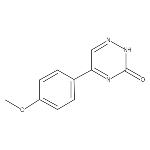 5-(4-methoxyphenyl)-1,2,4-triazin-3(2H)-one Structure