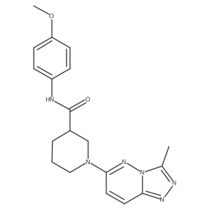 N-(4-methoxyphenyl)-1-(3-methyl[1,2,4]triazolo[4,3-b]pyridazin-6-yl)piperidine-3-carboxamide结构式