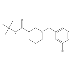 1-[(3-bromophenyl)methyl]-N-tert-butylpiperidine-3-carboxamide结构式